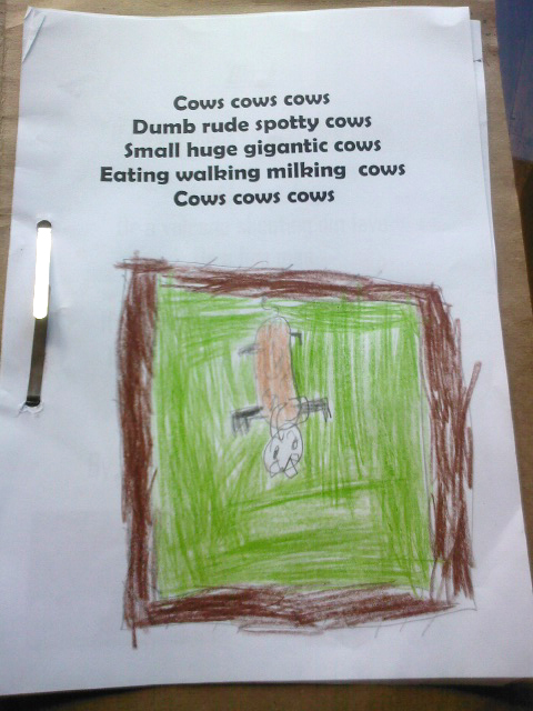 cows by little boy